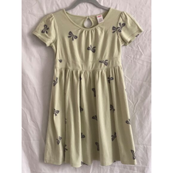 VTG Gymboree SS 2027 Dress Green Black Bows Girls 8 Back to school BTS - Picture 7 of 10